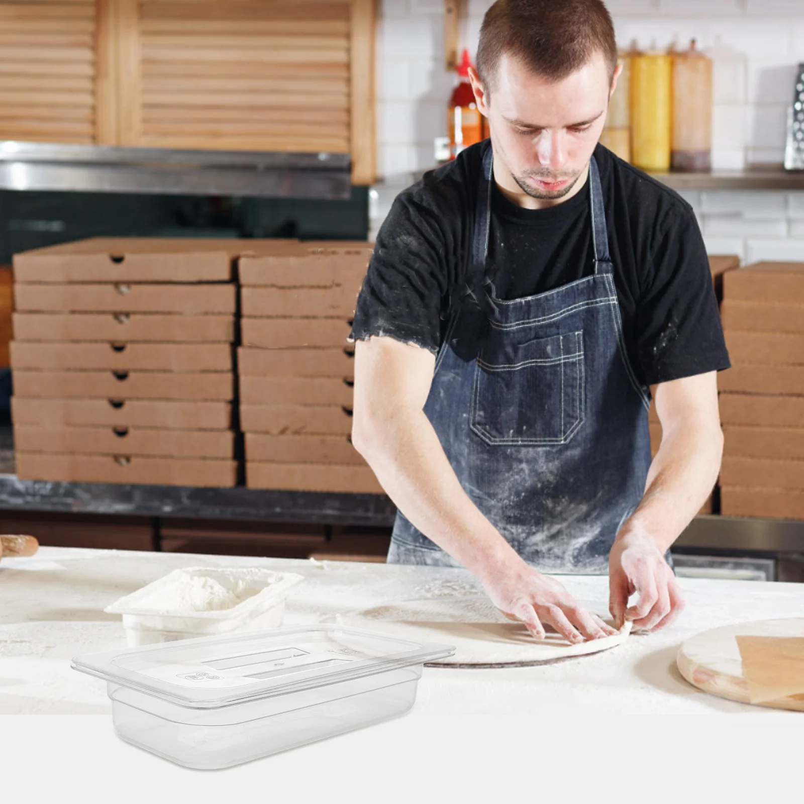 Pizza Dough Proofing Container Stackable Clear Plastic Food Storage Box for Home and Restaurant Use Bpa Free Dough Preservation
Pizza Dough Proofing Container Stackable Clear Plastic Food Storage Box for Home and Restaurant Use Bpa Free Dough Preservation