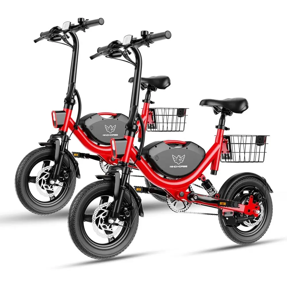 14 Folding Electric Bike with Basket, 22 MPH Speed, 35 Mile Range, Dual Suspension, 715W Brushless Motor, 30° Climbing, Adjustab
14 Folding Electric Bike with Basket, 22 MPH Speed, 35 Mile Range, Dual Suspension, 715W Brushless Motor, 30° Climbing, Adjustab