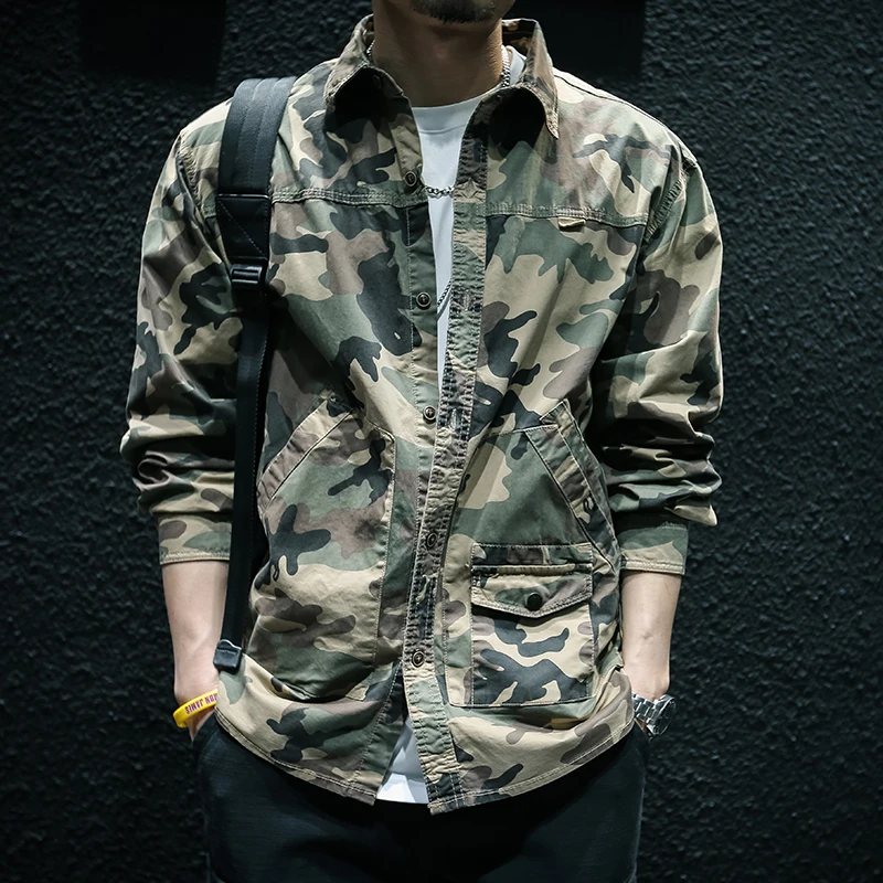 New 2026 American Style Camouflage Long Sleeve Work Shirt Men Loose Trendy Brand Ins Large Size Casual Jacket Trendy Spring A...
New 2026 American Style Camouflage Long Sleeve Work Shirt Men Loose Trendy Brand Ins Large Size Casual Jacket Trendy Spring A...