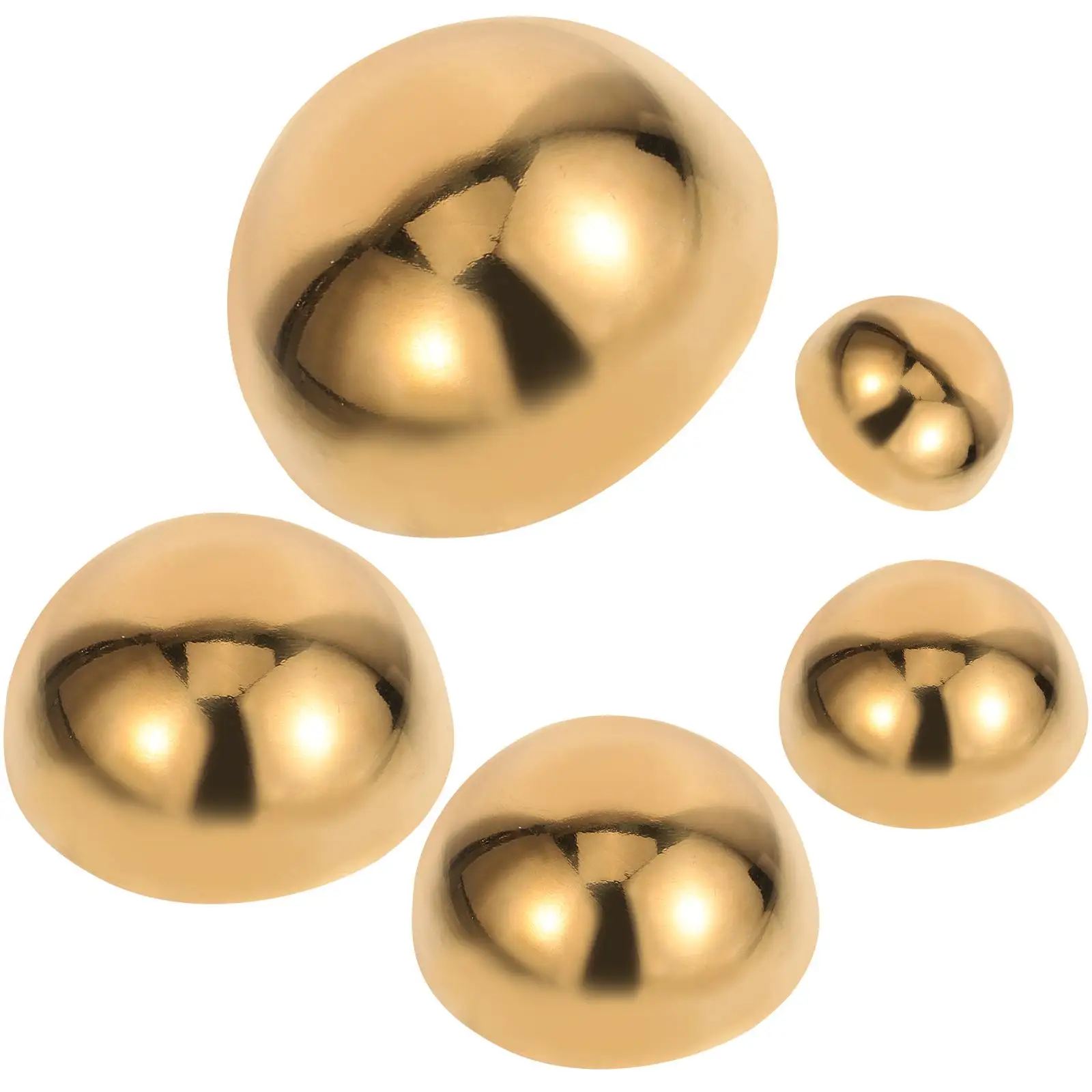 5 Pcs 304 Stainless Steel Ti Gold Semi Circle Balls 19mm 25mm 32mm 38mm 51mm Gazing Garden Decorations Mirror Reflective
5 Pcs 304 Stainless Steel Ti Gold Semi Circle Balls 19mm 25mm 32mm 38mm 51mm Gazing Garden Decorations Mirror Reflective