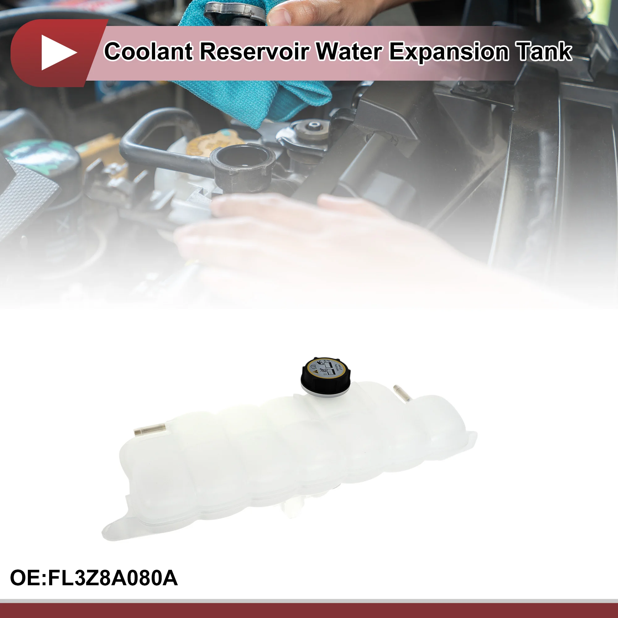 UXCELL Engine Coolant Reservoir Water Expansion Tank for Ford Expedition F-150 for Lincoln Coolant Bottle No.FL3Z8A080A
UXCELL Engine Coolant Reservoir Water Expansion Tank for Ford Expedition F-150 for Lincoln Coolant Bottle No.FL3Z8A080A