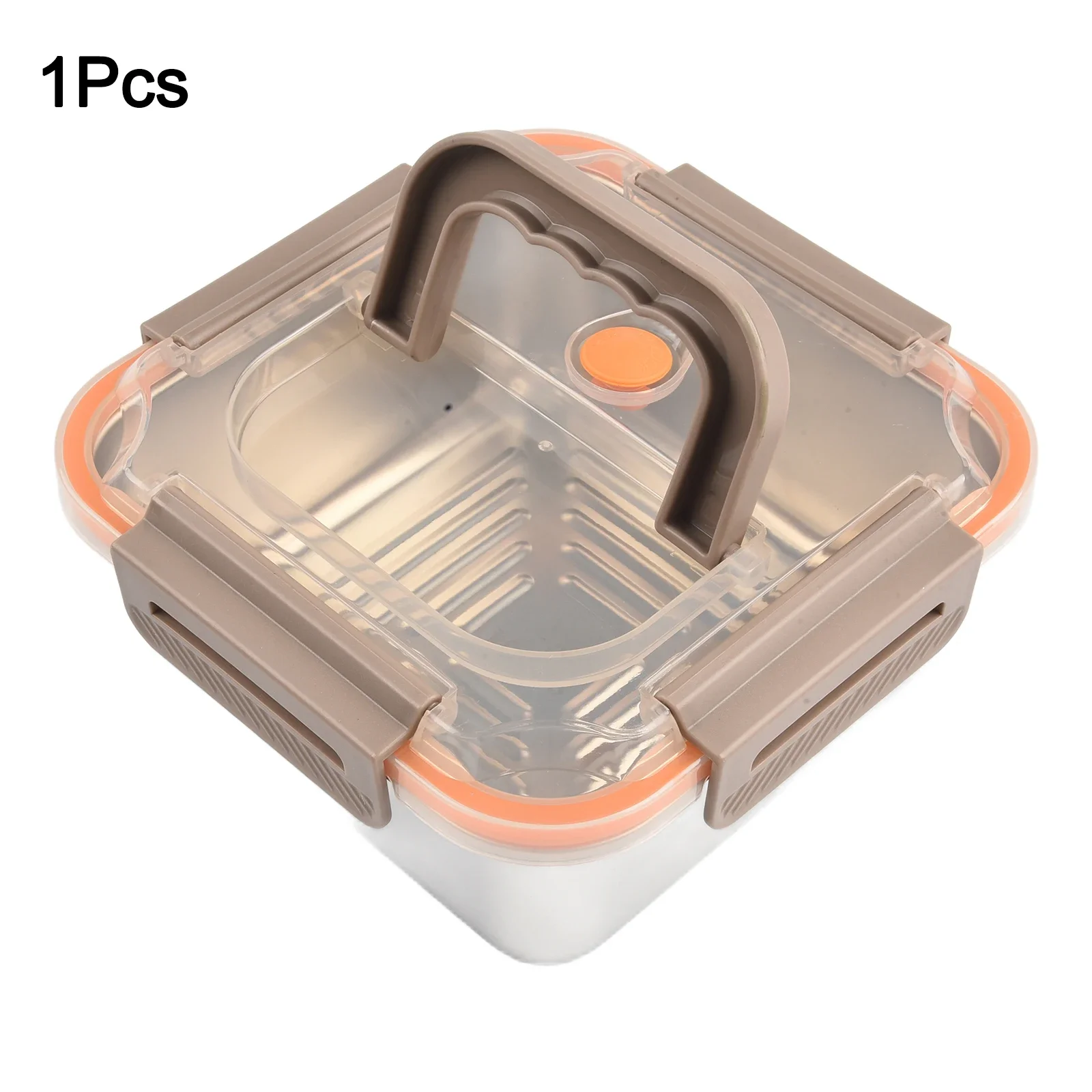 19.5x19.5x11.6cm 2400ml Leakproof Food Container 304 Stainless Steel Comfortable Grip Design Detachable Snaps Lid For Camping
19.5x19.5x11.6cm 2400ml Leakproof Food Container 304 Stainless Steel Comfortable Grip Design Detachable Snaps Lid For Camping