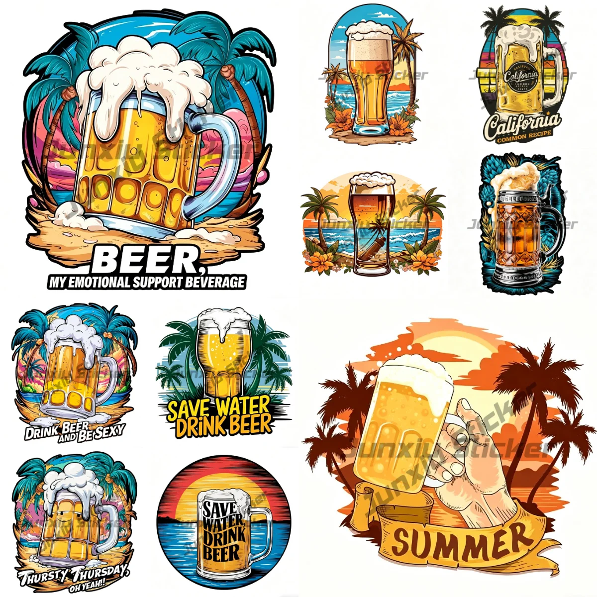 Summer Beer Party Refrigerator Car Stickers Vinyl Material Bumper Decor Decal
Summer Beer Party Refrigerator Car Stickers Vinyl Material Bumper Decor Decal