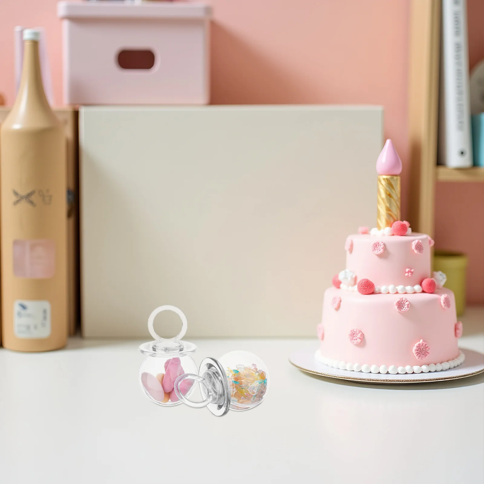 24Pcs Transparent Pacifier Candy Boxes Baby Shower Favor Boxes Clear Candy Containers for Baby Parties Transparent Box
24Pcs Transparent Pacifier Candy Boxes Baby Shower Favor Boxes Clear Candy Containers for Baby Parties Transparent Box