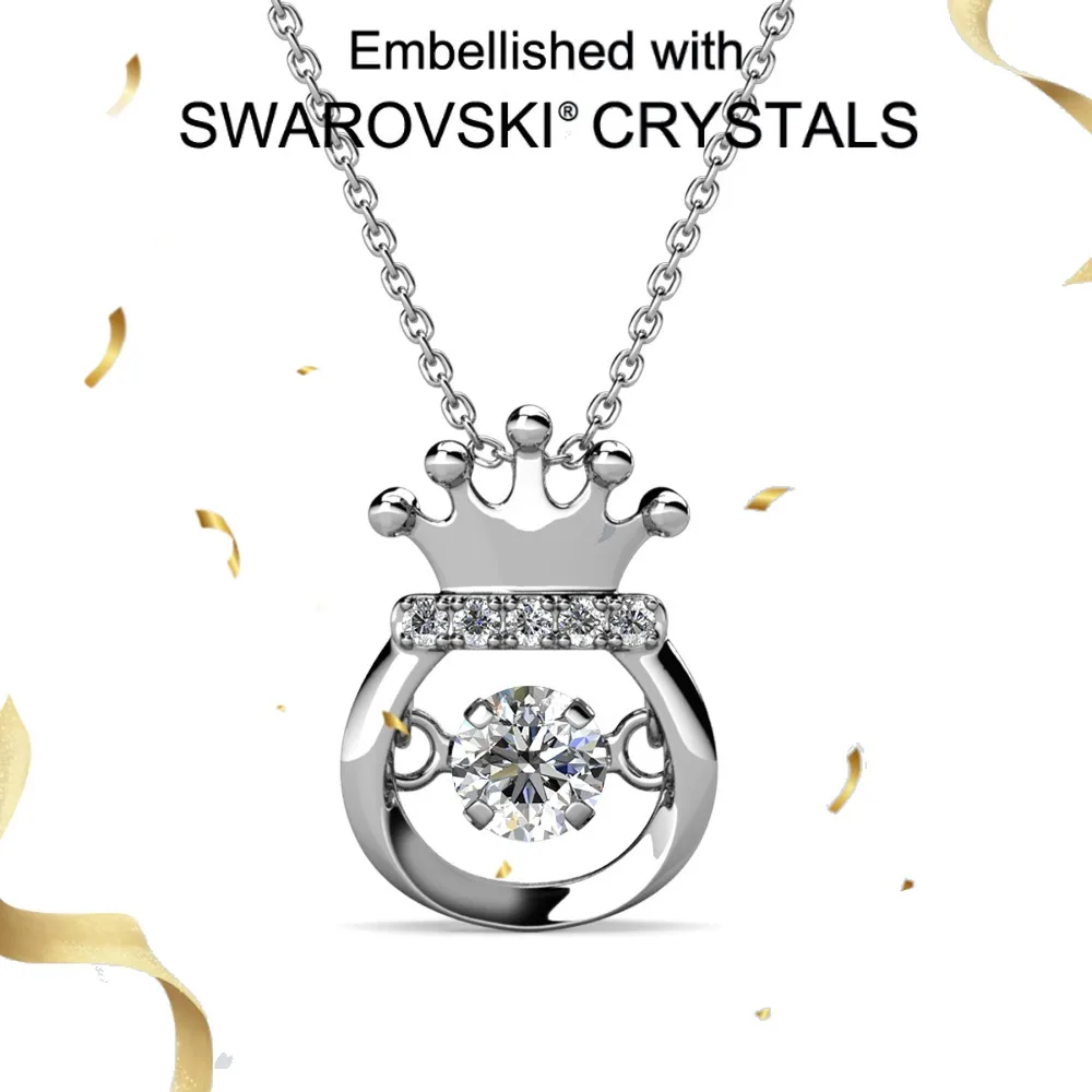 Daisini 925 Sterling Silver Elegant Women Necklace Embellished with Swarovski Crystals Pendant Birthday Wedding Party Jewelry
Daisini 925 Sterling Silver Elegant Women Necklace Embellished with Swarovski Crystals Pendant Birthday Wedding Party Jewelry