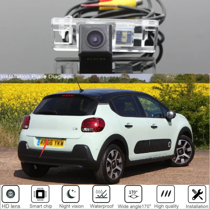 Car Rear View Backup Camera For Citroen C3 MK3 5D hatchback 2016 2017 2018 2019 Reversing Camera HD Night Vision
Car Rear View Backup Camera For Citroen C3 MK3 5D hatchback 2016 2017 2018 2019 Reversing Camera HD Night Vision