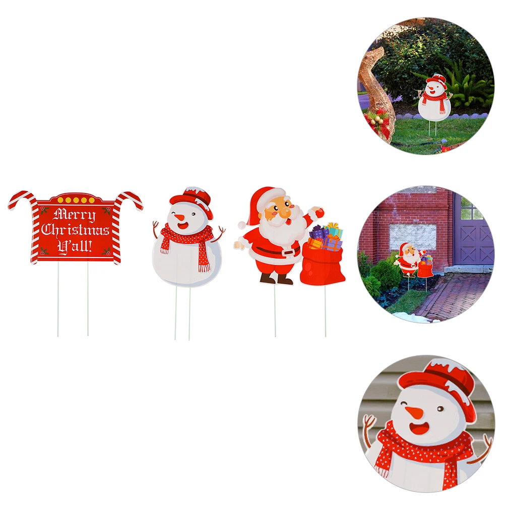 3pcs Christmas Yard Sign Decorations Garden Lawn Stakes Durable Outdoor Bright Color Festival Theme Stake Set For Lawn Garden
3pcs Christmas Yard Sign Decorations Garden Lawn Stakes Durable Outdoor Bright Color Festival Theme Stake Set For Lawn Garden