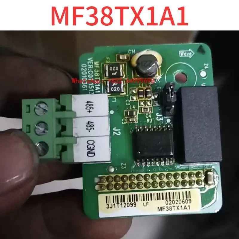 Second-hand The frequency converter 485 communication board MF38TX1A1 has good functions
Second-hand The frequency converter 485 communication board MF38TX1A1 has good functions