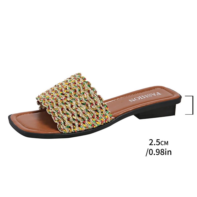 Women's Casual Color Slippers 2025 Summer New Fashion Matching Daily Flip-flops Ladies Peep Toe Shoes Slides Zapatos De Mujer
Women's Casual Color Slippers 2025 Summer New Fashion Matching Daily Flip-flops Ladies Peep Toe Shoes Slides Zapatos De Mujer