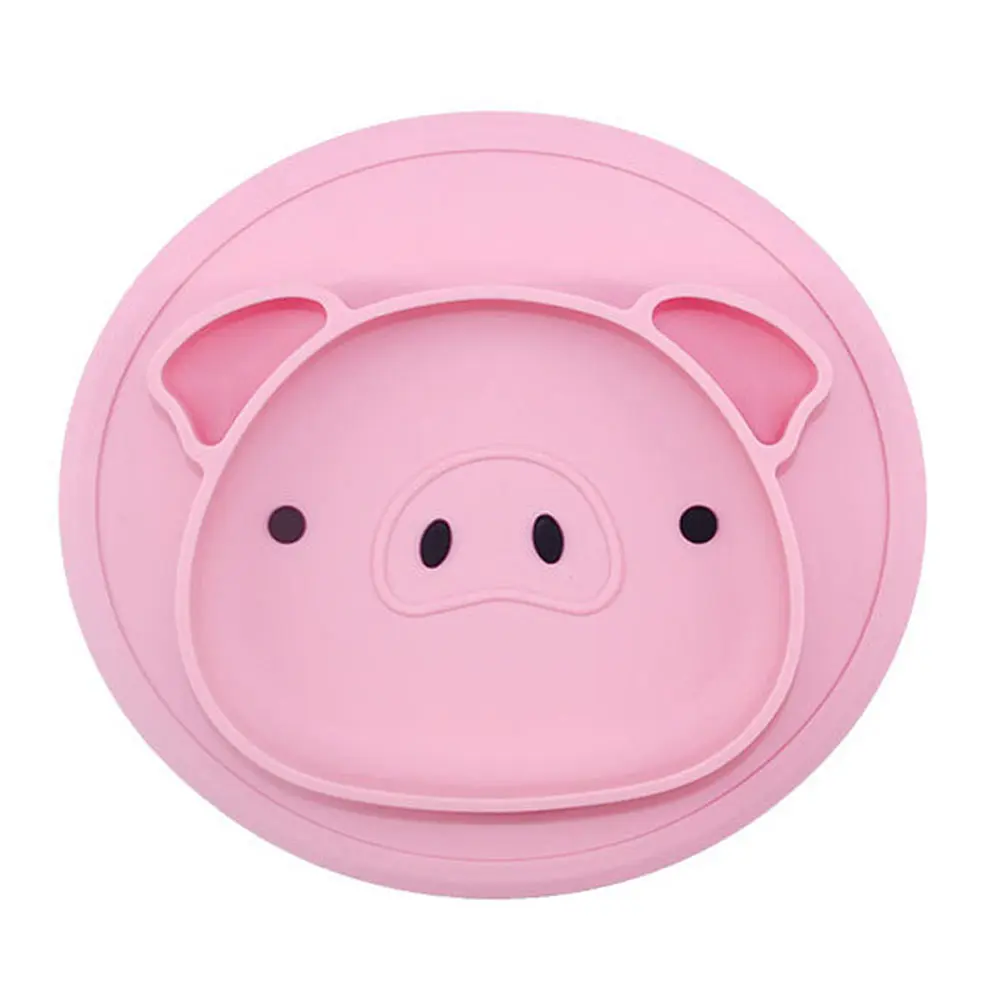 Silicone Baby Plate Cartoon Pig Food Compartment Kids Eating Plates Dinner Safe Material Easy Clean Non Toxic Food Grade
Silicone Baby Plate Cartoon Pig Food Compartment Kids Eating Plates Dinner Safe Material Easy Clean Non Toxic Food Grade