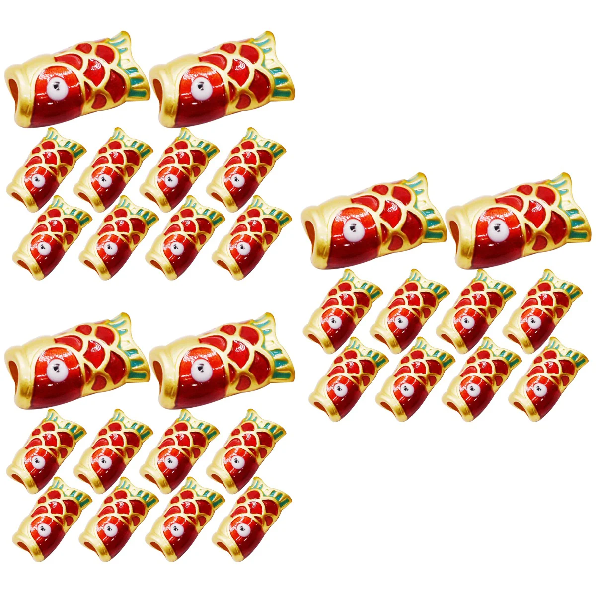3 Pack Fish Shaped Beads Jewelry Making Scattered DIY Bracelet Alloy Ornament Koi Charm Decoration
3 Pack Fish Shaped Beads Jewelry Making Scattered DIY Bracelet Alloy Ornament Koi Charm Decoration