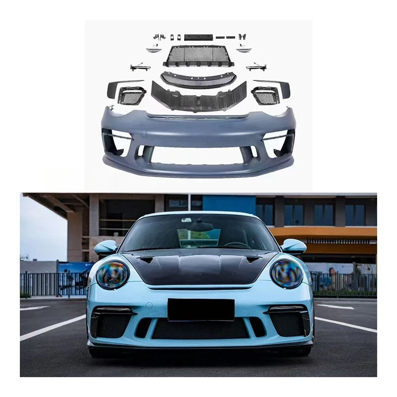 For 997 Front New Upgraded 991.2 GT3 Body Kit with Exhaust Cut-Outs Bolt-On Installation Universal Fitment
For 997 Front New Upgraded 991.2 GT3 Body Kit with Exhaust Cut-Outs Bolt-On Installation Universal Fitment