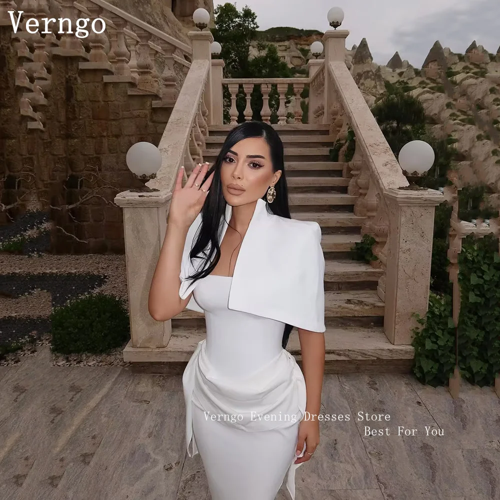 Verngo Modern Crepe Mermaid Formal Dress 2 Pics Side Slit Pleated Party Gowns Celebity Formal Prom Gowns Customized
Verngo Modern Crepe Mermaid Formal Dress 2 Pics Side Slit Pleated Party Gowns Celebity Formal Prom Gowns Customized
