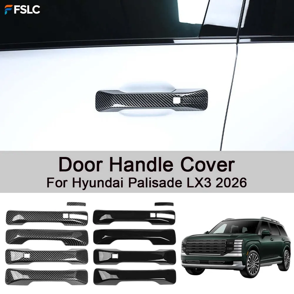 Car Decoration Door Handle Cover For Hyundai Palisade LX3 2026 Carbon Fiber Black Cars Exterior Styling Accessories
Car Decoration Door Handle Cover For Hyundai Palisade LX3 2026 Carbon Fiber Black Cars Exterior Styling Accessories