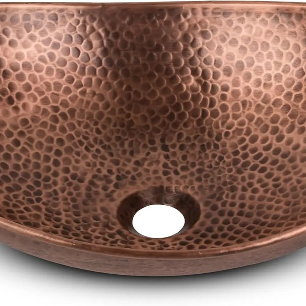 Медная раковина 19 Harbor для ванной, изготовленная вручную, для установки над столешницей
Медная раковина 19 Harbor для ванной, изготовленная вручную, для установки над столешницей