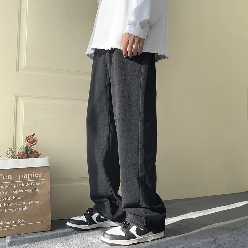 American high street jeans men's trend simple loose wide leg autumn men's casual straight trousers
American high street jeans men's trend simple loose wide leg autumn men's casual straight trousers
