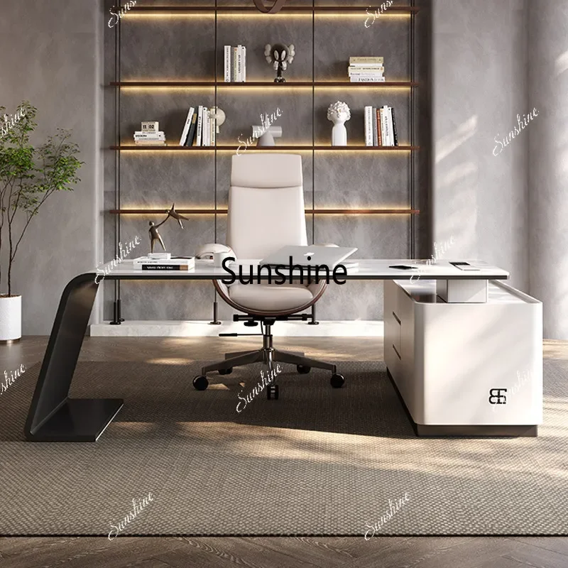 YItalian minimalist light luxury modern corner slate computer desk high-end
YItalian minimalist light luxury modern corner slate computer desk high-end