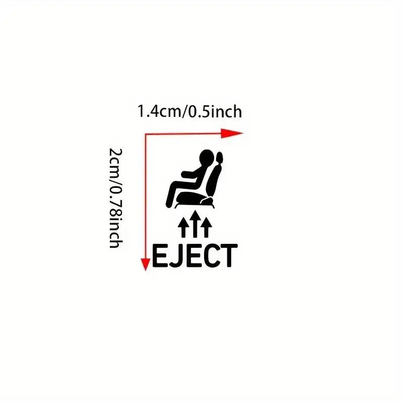 Набор из 9 забавных водонепроницаемых виниловых наклеек "EJECT Seat Ejection" для мотоциклов, автомобилей, окон и интерьера
Набор из 9 забавных водонепроницаемых виниловых наклеек "EJECT Seat Ejection" для мотоциклов, автомобилей, окон и интерьера
