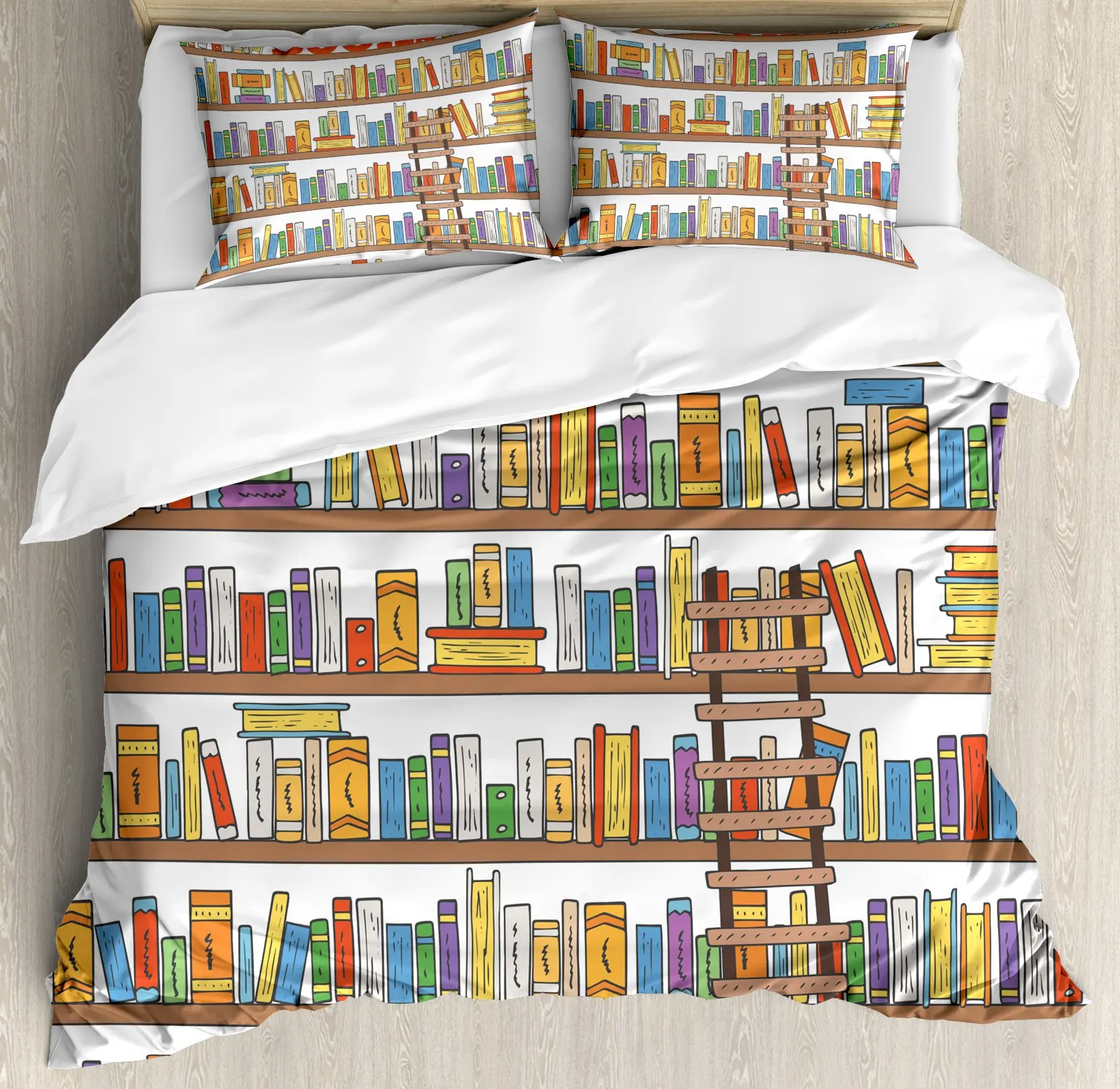 Library Bedding Set Old Books Duvet Cover for Children Teens Retro Wooden Bookshelf Comforter Cover Vintage Museum Bedspread
Library Bedding Set Old Books Duvet Cover for Children Teens Retro Wooden Bookshelf Comforter Cover Vintage Museum Bedspread