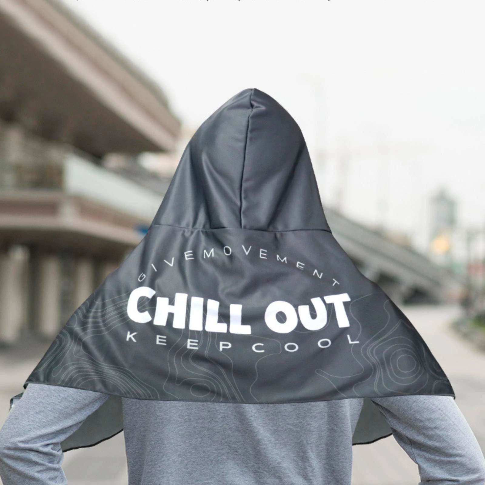 Hooded Cooling Shawl Topographic Print Cooling Hooded Towel Outdoor Cloth Fastening Points Printed Text
Hooded Cooling Shawl Topographic Print Cooling Hooded Towel Outdoor Cloth Fastening Points Printed Text