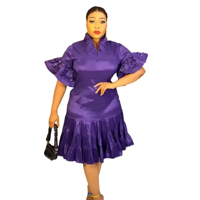 2023 Elegant Plus Size African Dresses for Women Autumn Muslim Fashion Abayas Dashiki Robe Kaftan Pleat Dress Africa Clothing
2023 Elegant Plus Size African Dresses for Women Autumn Muslim Fashion Abayas Dashiki Robe Kaftan Pleat Dress Africa Clothing