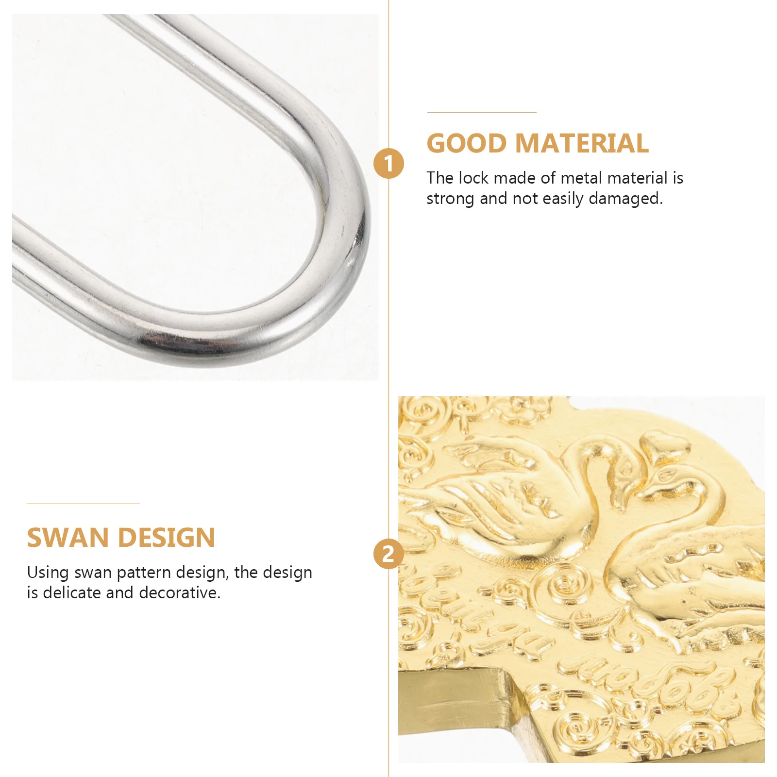 Metal Decorative Wish Padlock Compact Vintage Lock for Lovers Wedding Travel Anniversary Tool Chest
Metal Decorative Wish Padlock Compact Vintage Lock for Lovers Wedding Travel Anniversary Tool Chest