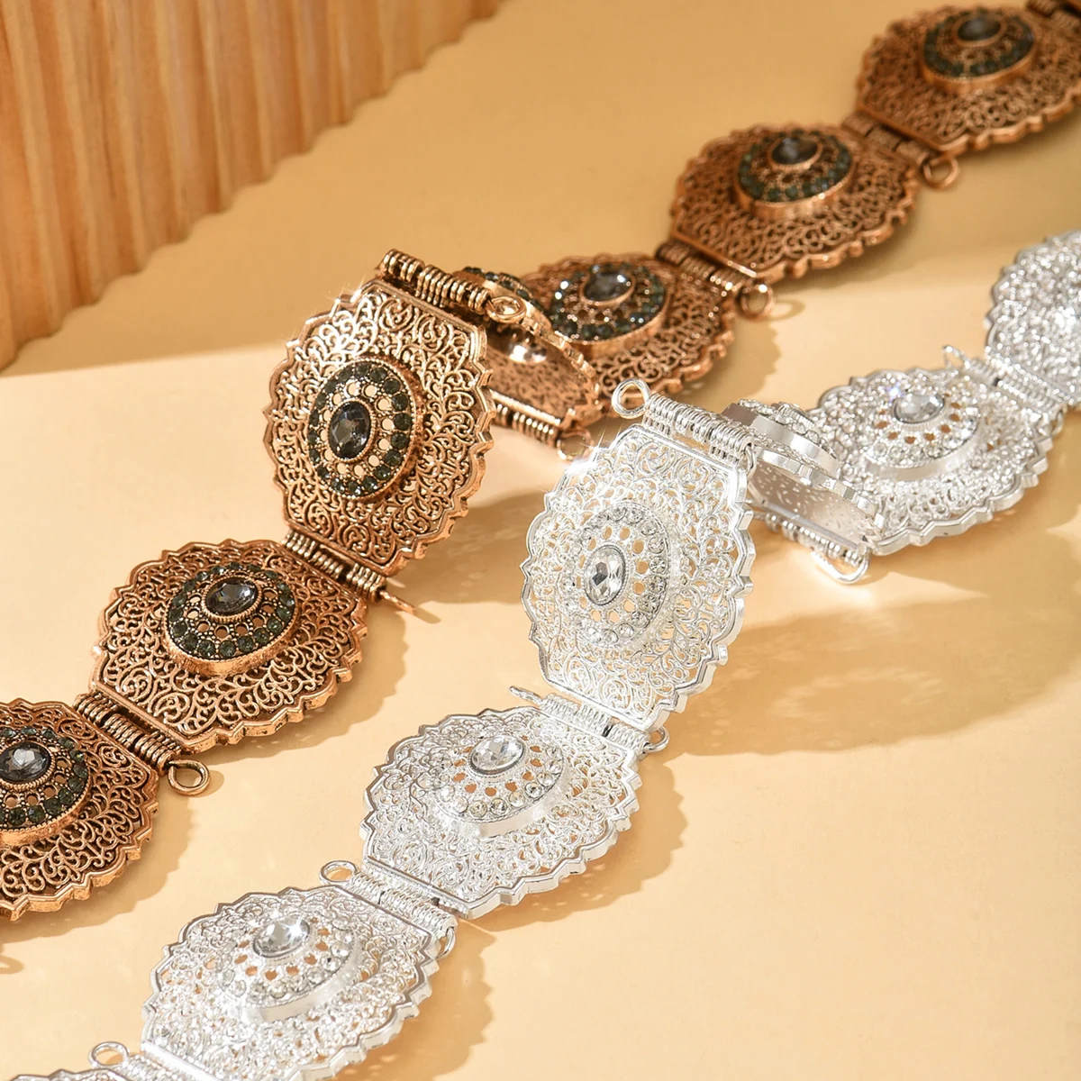 Ornate Bridal Filigree Belt - Silver & Copper Styles With Sparkling Crystal Accents For Showstopping Wedding Gown Looks
Ornate Bridal Filigree Belt - Silver & Copper Styles With Sparkling Crystal Accents For Showstopping Wedding Gown Looks