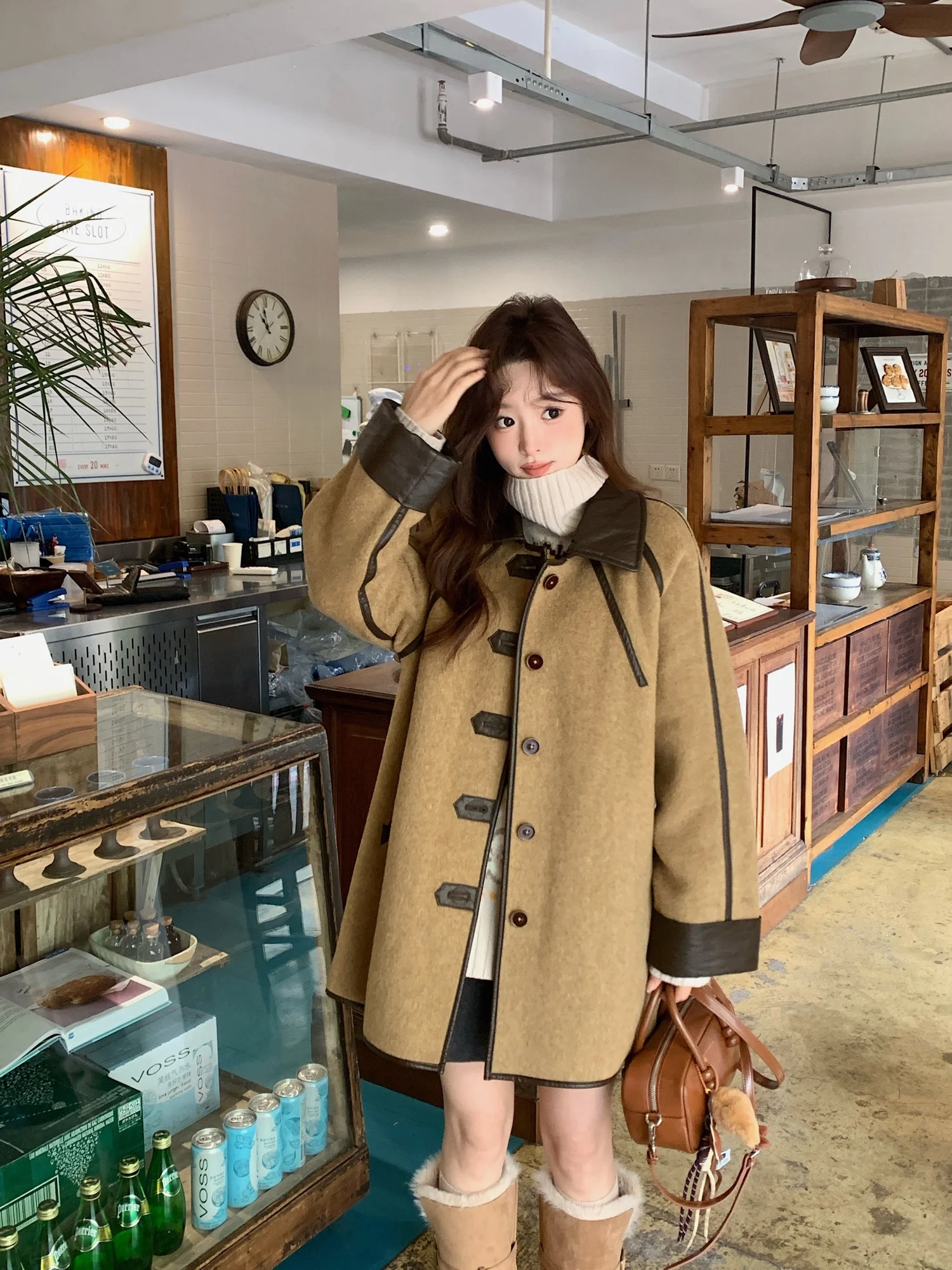 Double-Sided Woolen Coat Color Blo Leather Straight Cut Retro Sle Women's Thiened Winter Outerwear Online Exclusive
Double-Sided Woolen Coat Color Blo Leather Straight Cut Retro Sle Women's Thiened Winter Outerwear Online Exclusive