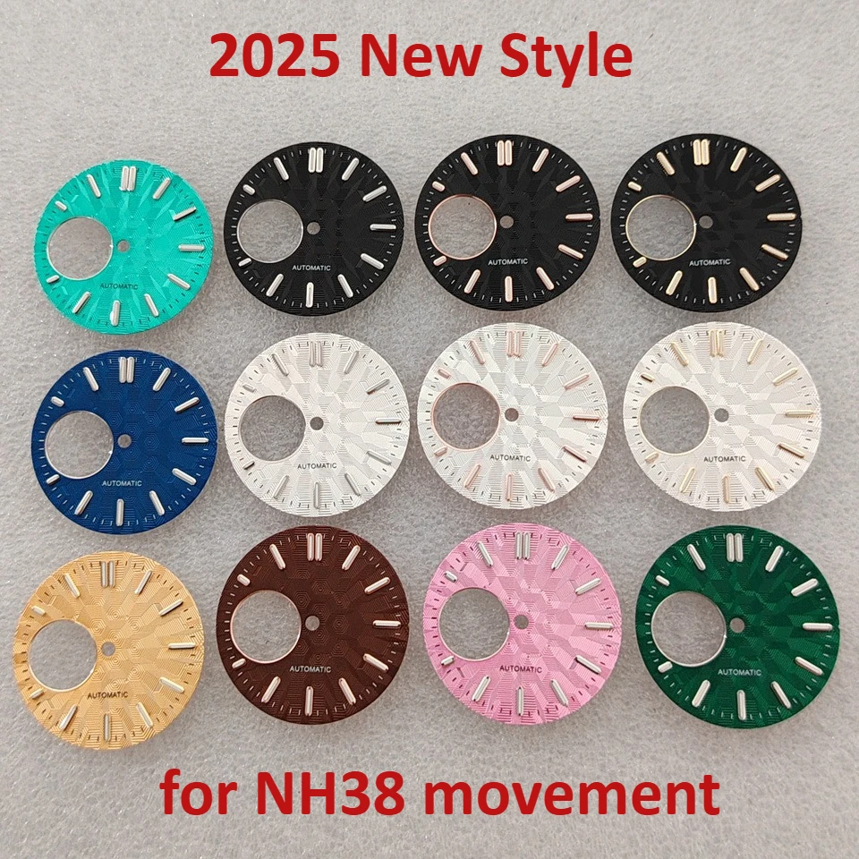 2025 New Geometric Personalized Watch Dial Green Luminous 28.5mm Watch Face for NH38 Movement
2025 New Geometric Personalized Watch Dial Green Luminous 28.5mm Watch Face for NH38 Movement