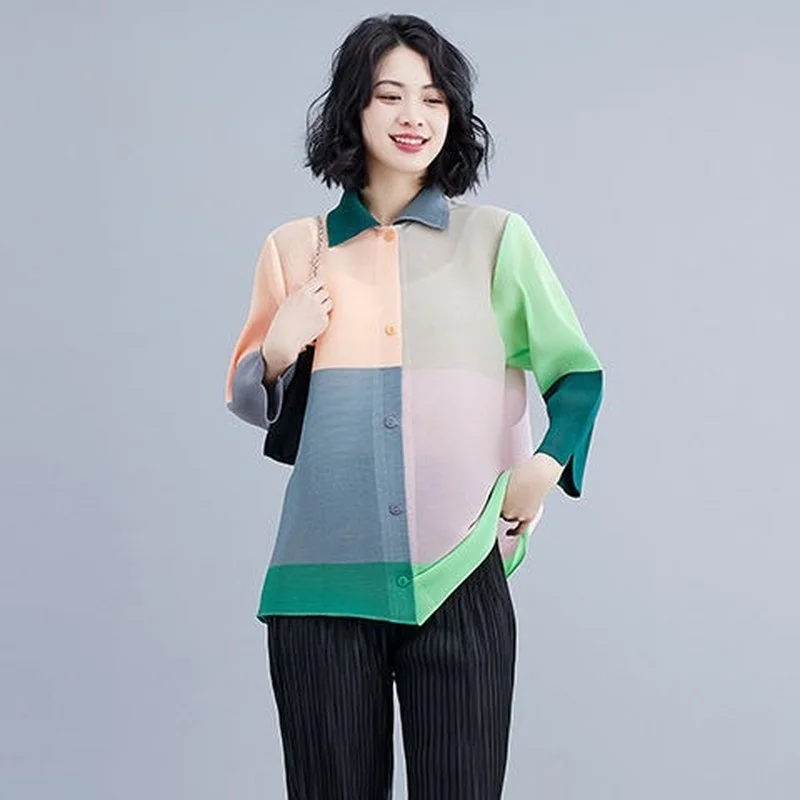 Fold women's jacket 2023 Summer new fashion versatile small cardigan seven -point sleeve loose large size versatile coats top
Fold women's jacket 2023 Summer new fashion versatile small cardigan seven -point sleeve loose large size versatile coats top
