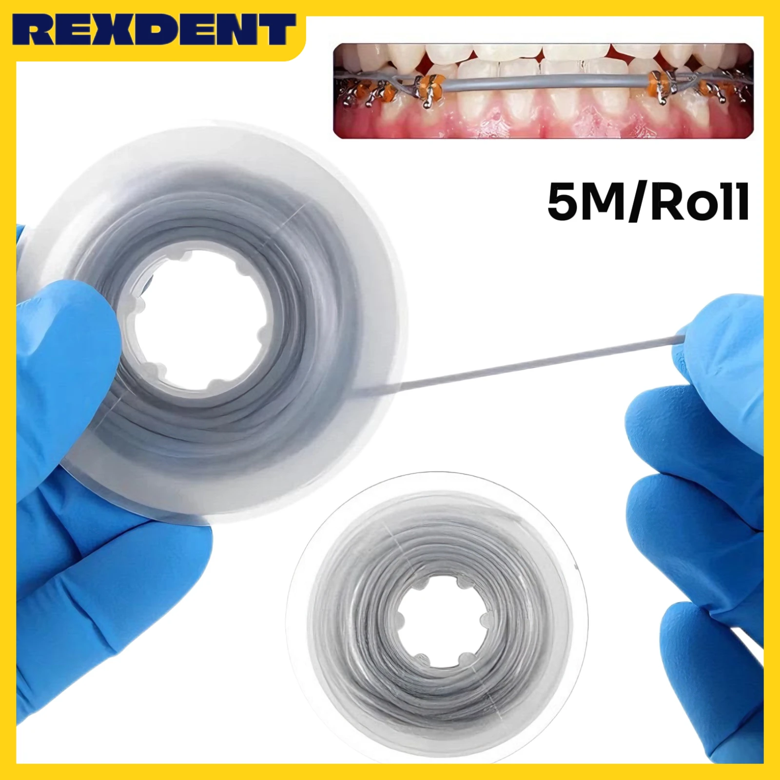 5M/Roll Dental Orthodontic Elastic Archwire Sleeve Tubing Dental Arch Wire Protect Tube Dentistry Materials
5M/Roll Dental Orthodontic Elastic Archwire Sleeve Tubing Dental Arch Wire Protect Tube Dentistry Materials
