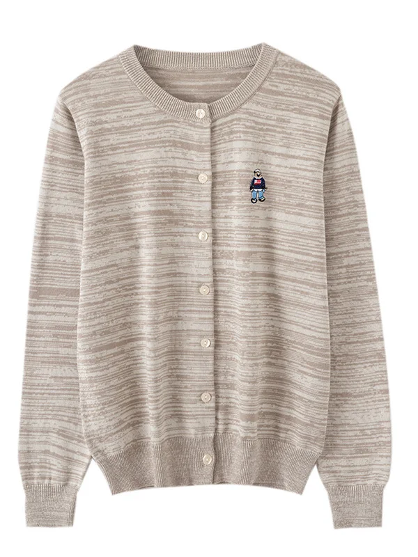 Casual Style Pure Cotton Knitted Open Cardigan Women's Loose Fit Button up Sweatshirt Outerwear Spring Autumn Blue Bear Embro...
Casual Style Pure Cotton Knitted Open Cardigan Women's Loose Fit Button up Sweatshirt Outerwear Spring Autumn Blue Bear Embro...