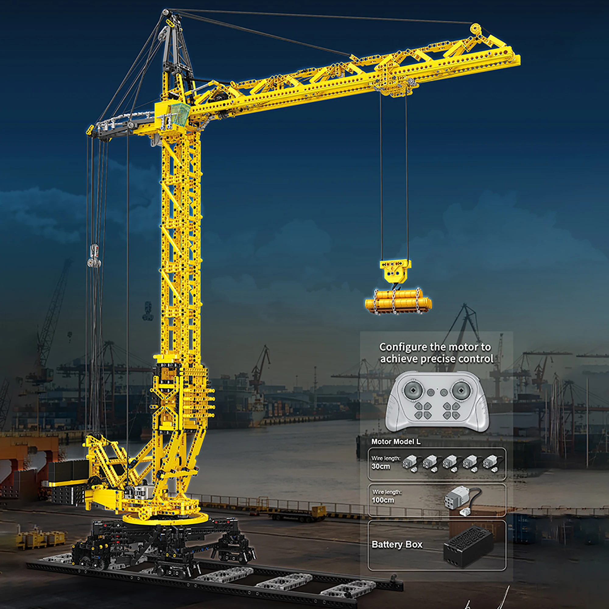 2524pcs Tower Crane Construction Building Blocks Technical Remote Control Crane Engineering Vehicle Bricks Toys for Adults Gifts
2524pcs Tower Crane Construction Building Blocks Technical Remote Control Crane Engineering Vehicle Bricks Toys for Adults Gifts