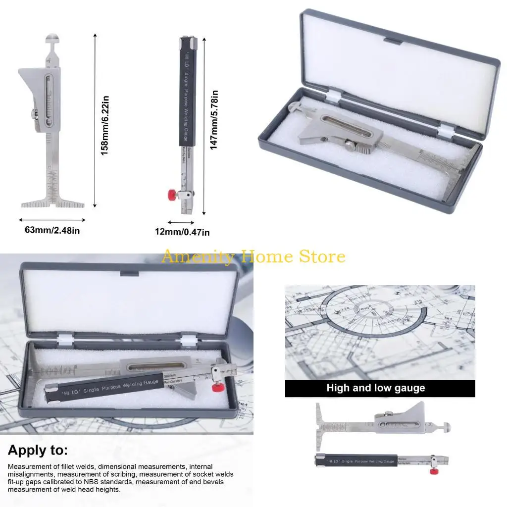 F26C Easy to Use Welding Rootweld Spacing Rule Compact Welding Gauge for Measuring
F26C Easy to Use Welding Rootweld Spacing Rule Compact Welding Gauge for Measuring