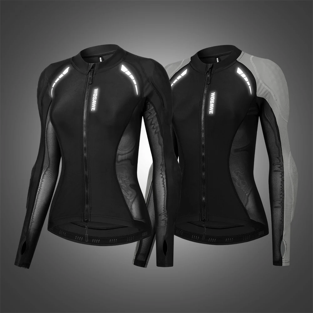 WOSAWE Women Motorcycle Jacket Body Armor CE Certified Summer Downhill Motocross Riding Clothing Protection Racing Reflective
WOSAWE Women Motorcycle Jacket Body Armor CE Certified Summer Downhill Motocross Riding Clothing Protection Racing Reflective