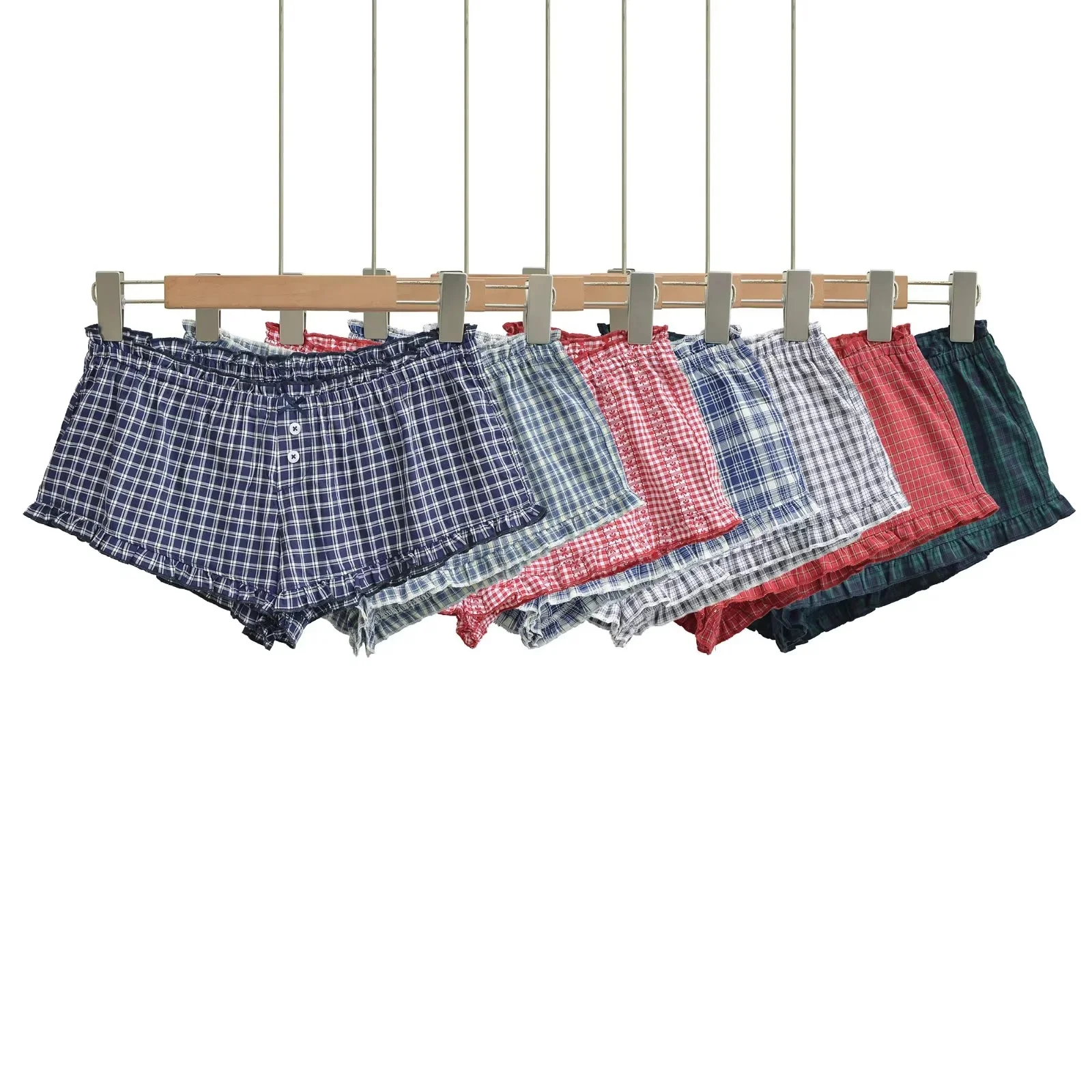 Low Waist Plaid Drawstring Casual Pants Women's High Lengthening Slimming Shorts American Summer New College Style Hot Pants
Low Waist Plaid Drawstring Casual Pants Women's High Lengthening Slimming Shorts American Summer New College Style Hot Pants