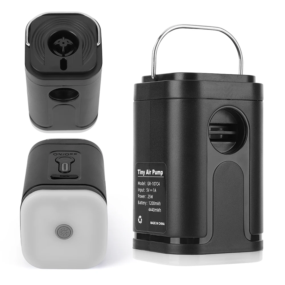 Wireless Air Compressor Camping Light 3 Lighting Modes Mini Inflate Deflate Pump Rechargeable for Inflatable Cushions
Wireless Air Compressor Camping Light 3 Lighting Modes Mini Inflate Deflate Pump Rechargeable for Inflatable Cushions