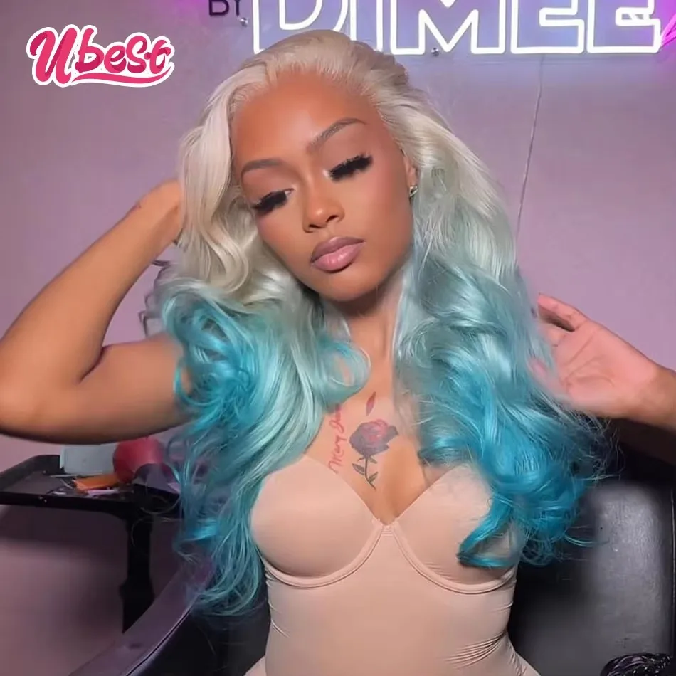 Ombre Silver Gray Blue Colored Body Wave 13x6 Lace Front Wigs Brazilian 100% Human Hair Transparent Wig Pre Plucked For Women
Ombre Silver Gray Blue Colored Body Wave 13x6 Lace Front Wigs Brazilian 100% Human Hair Transparent Wig Pre Plucked For Women