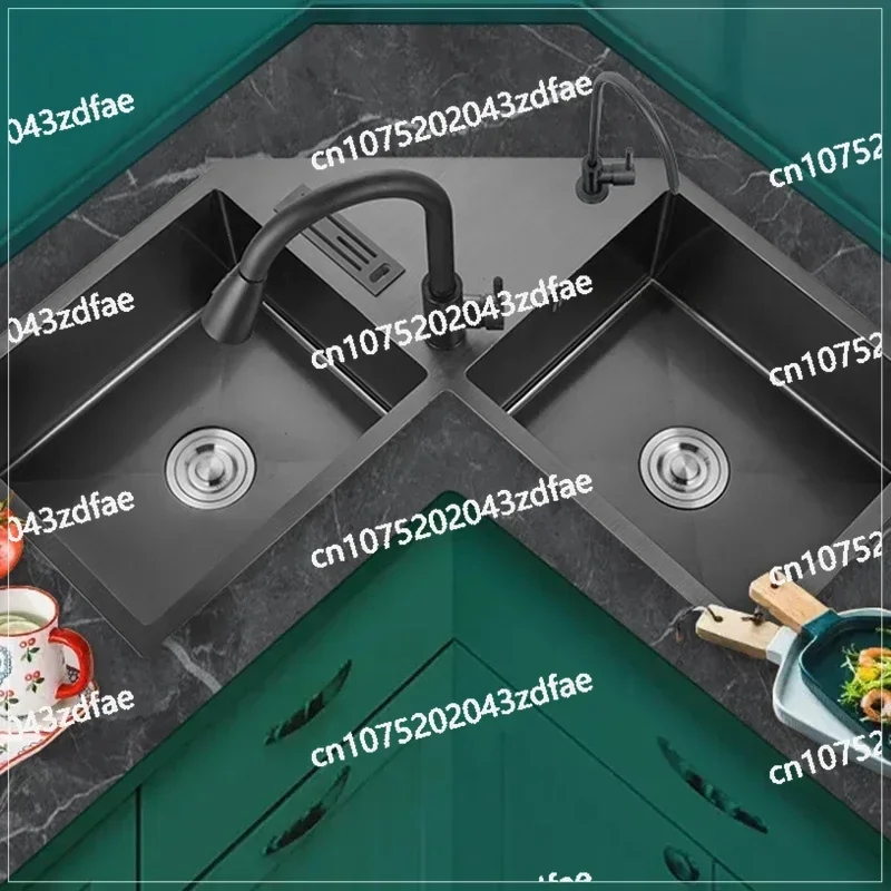 Modern 304 Stainless Steel Corner Sink Kitchen Fixture Gourmet faucet kitchen Multifunction Corner L Shape kitchen item sinks
Modern 304 Stainless Steel Corner Sink Kitchen Fixture Gourmet faucet kitchen Multifunction Corner L Shape kitchen item sinks