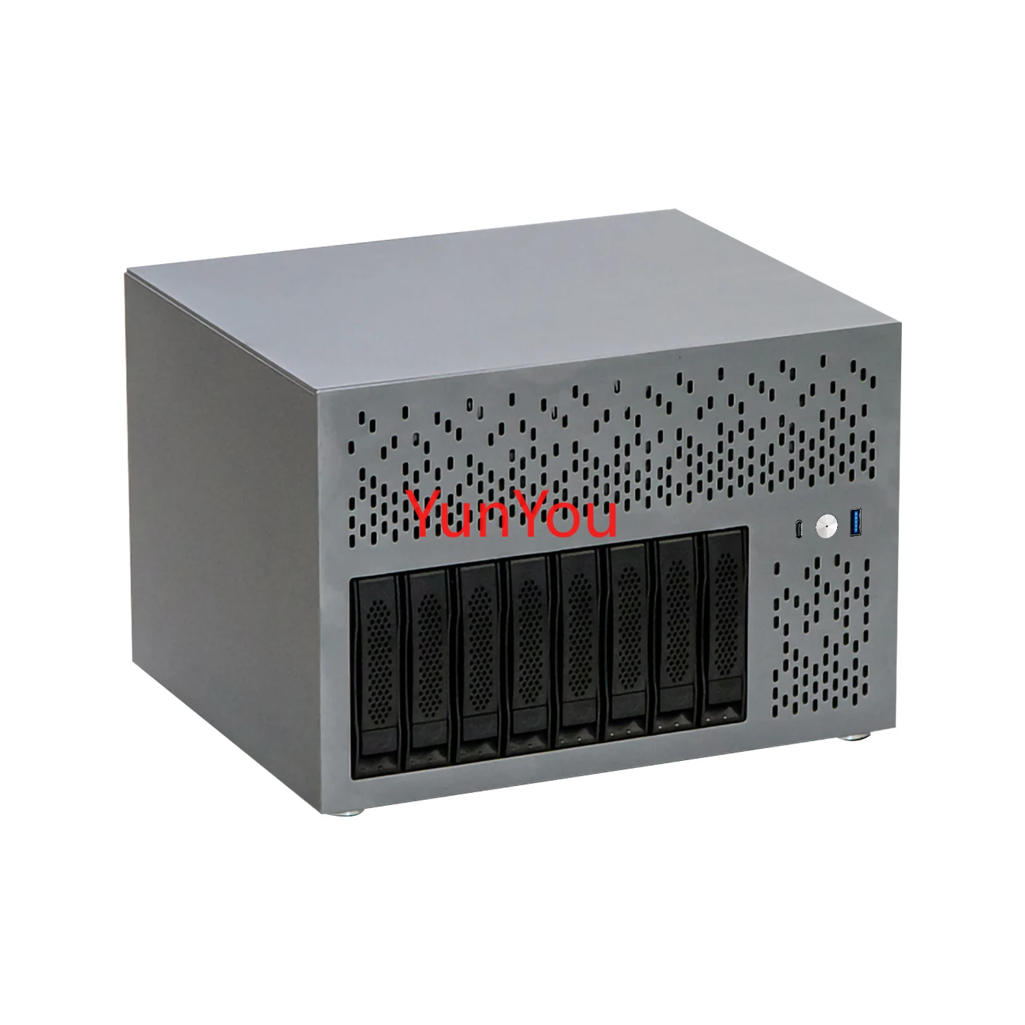 Centaur NAS chassis, 8 hard drive slots, 3mm aluminum plate, ATX motherboard, Feiniu Black, Qunhui home storage server
Centaur NAS chassis, 8 hard drive slots, 3mm aluminum plate, ATX motherboard, Feiniu Black, Qunhui home storage server