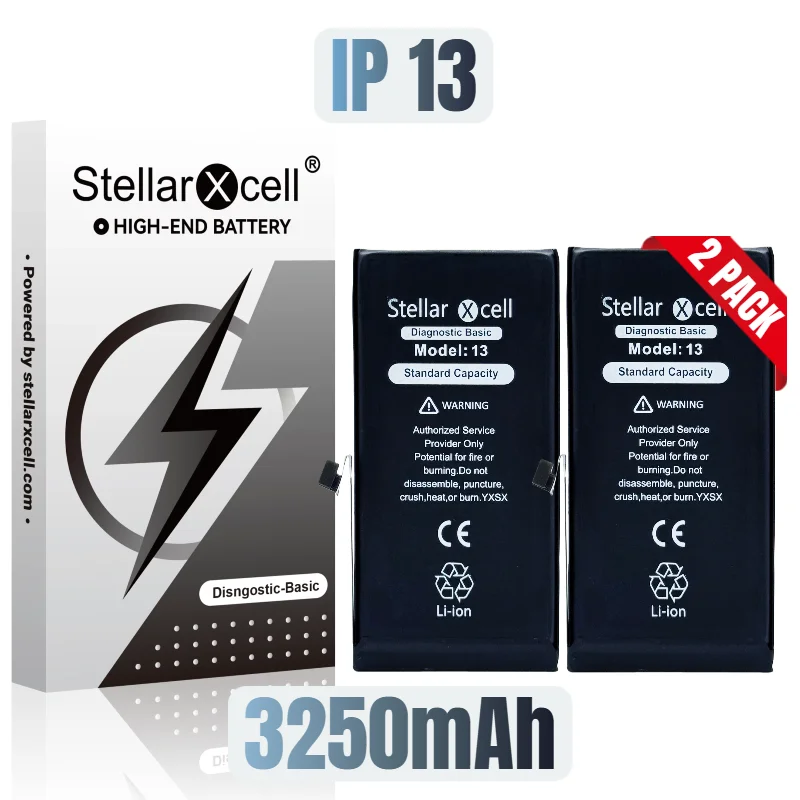 2PCS StellarXcell Diagnostic Basic Battery High Capacity Run Diagnose for iphone12 13 14 15 mini plus pro promax no spot-welding
2PCS StellarXcell Diagnostic Basic Battery High Capacity Run Diagnose for iphone12 13 14 15 mini plus pro promax no spot-welding