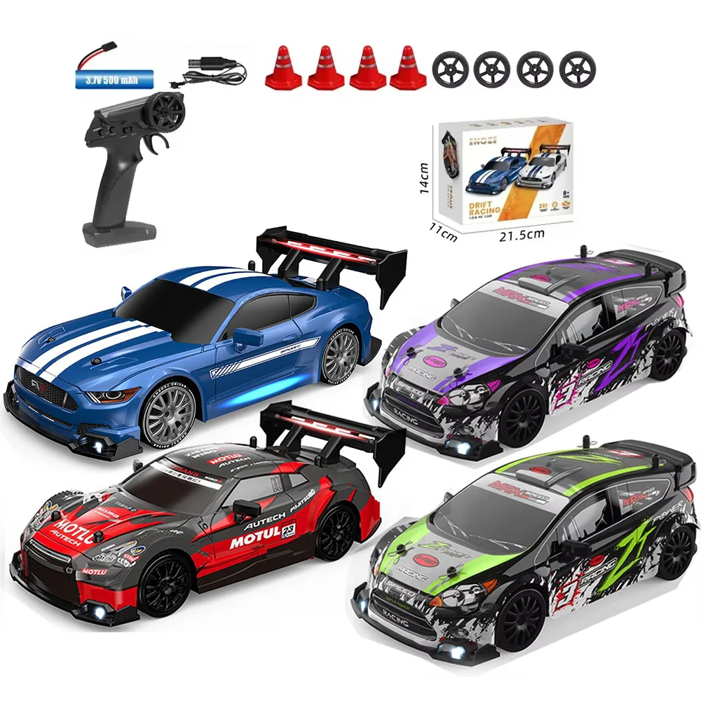 1:24 4WD High Speed RC Drift Vehicle Cars Mustang Remote Control Racing Car Gift Competition Race Car Boys Toy Replaceable Tire
1:24 4WD High Speed RC Drift Vehicle Cars Mustang Remote Control Racing Car Gift Competition Race Car Boys Toy Replaceable Tire