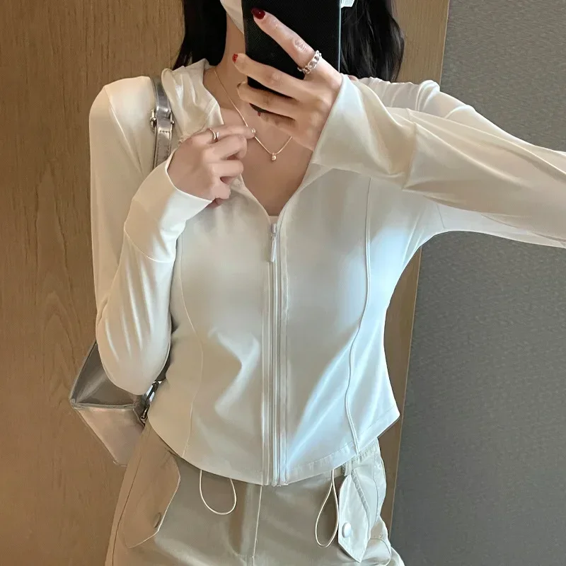 New Women's Sports Jacket Hoodie Sunscreen Clothing UV Protection Top Cool Breathable Slim-Fit Slim Women Jacket Y2K Harajuku
New Women's Sports Jacket Hoodie Sunscreen Clothing UV Protection Top Cool Breathable Slim-Fit Slim Women Jacket Y2K Harajuku