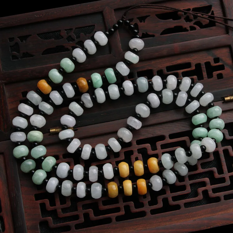 Genuine Myanmar Jadeite Grade A Burma Jade Abacus Beads Pendant Lanyard Beaded Rope Necklace For Jewelry Making Accessories
Genuine Myanmar Jadeite Grade A Burma Jade Abacus Beads Pendant Lanyard Beaded Rope Necklace For Jewelry Making Accessories