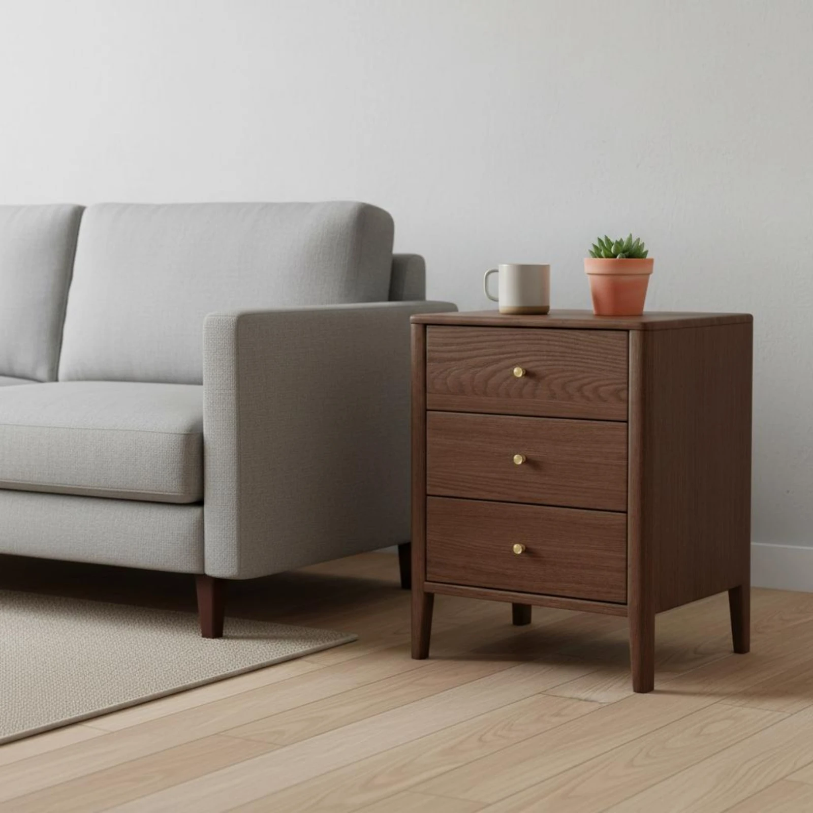 Nordic Nightstand Rectangular Wood End Table Solid Wood Round Pulls Room Furniture
Nordic Nightstand Rectangular Wood End Table Solid Wood Round Pulls Room Furniture