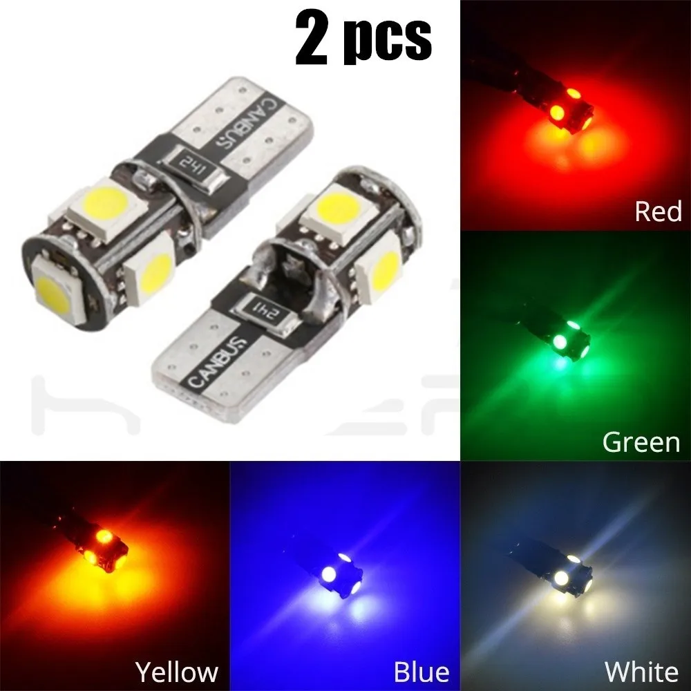 Canbus Белый Синий Красный Желтый Зеленый T10 5smd 5050 светодиодный автомобильный светильник
Canbus Белый Синий Красный Желтый Зеленый T10 5smd 5050 светодиодный автомобильный светильник