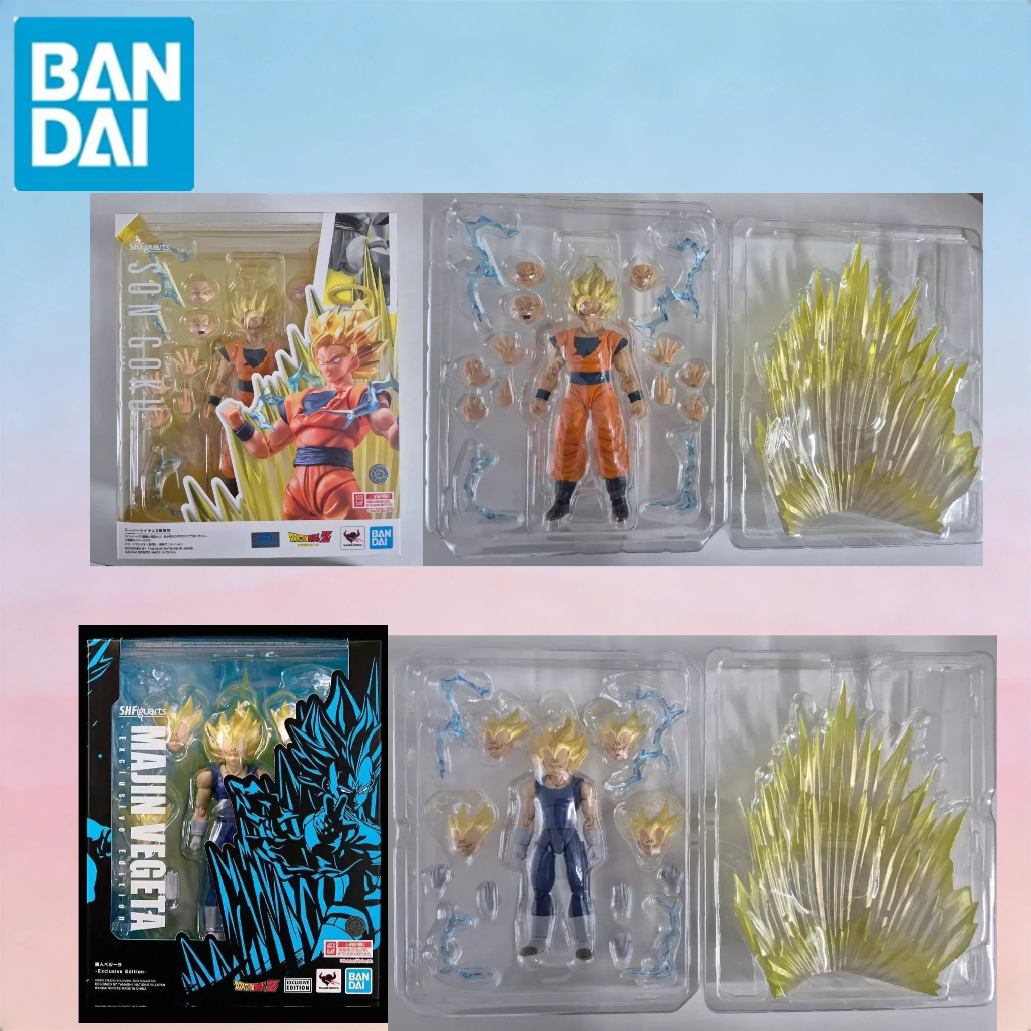 In-stock Bandai SHF Dragon Ball Super Saiyan 2 Majin Vegeta Son Goku 1/12 Action Figures Collectible Gift
In-stock Bandai SHF Dragon Ball Super Saiyan 2 Majin Vegeta Son Goku 1/12 Action Figures Collectible Gift