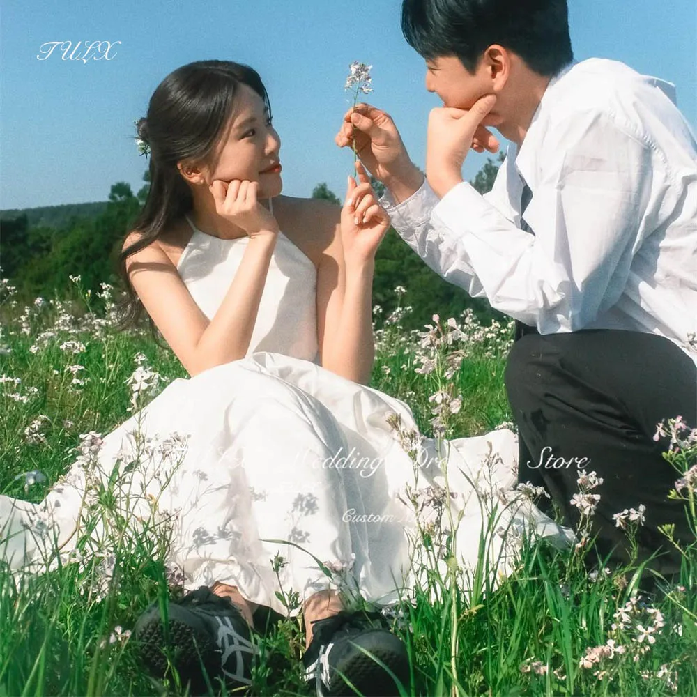 TULX Simple O-Neck Sleeveless Korea Wedding Dresses Garden Photo A-line Floor-Length Long Bridal Gown Corset Back 웨딩드레스
TULX Simple O-Neck Sleeveless Korea Wedding Dresses Garden Photo A-line Floor-Length Long Bridal Gown Corset Back 웨딩드레스