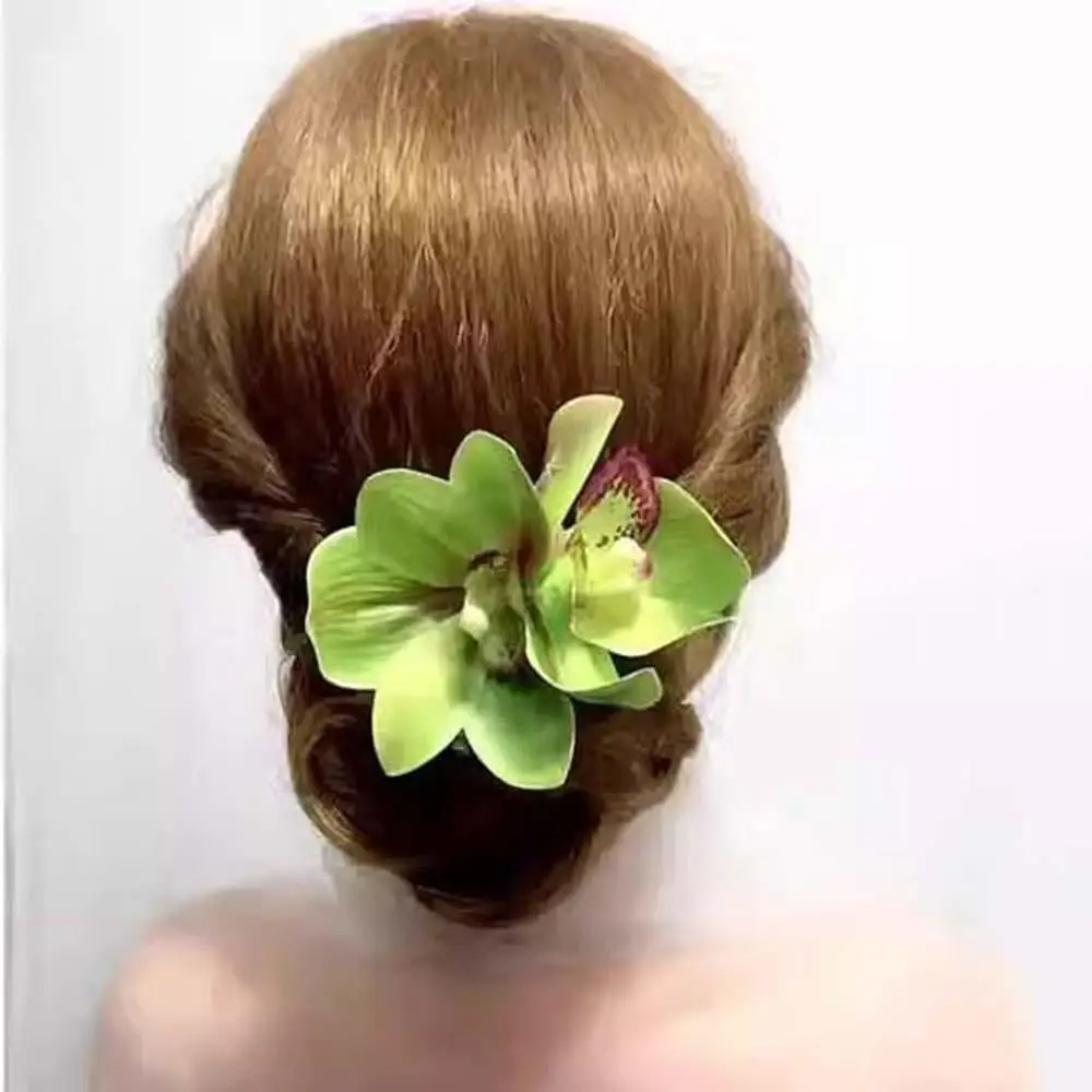 Orchid Flowers Hair Clip Wedding Hair Accessories Artificial Flower Duckbill Clip Sweet Fashionable Two-flowers Side Clip
Orchid Flowers Hair Clip Wedding Hair Accessories Artificial Flower Duckbill Clip Sweet Fashionable Two-flowers Side Clip