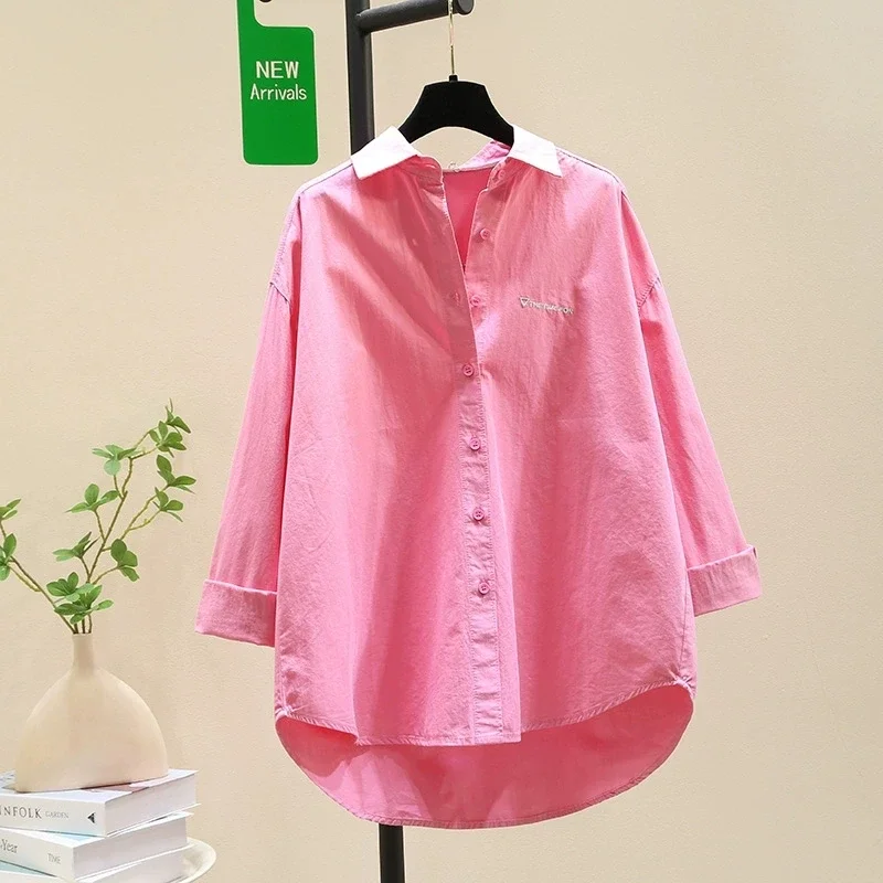 Women's Cotton Embroidered Shirt Loose Casual Long Sleeve Summer Blouse
Women's Cotton Embroidered Shirt Loose Casual Long Sleeve Summer Blouse
